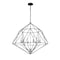 Z-Lite Geo 6 Light Chandelier, Matte Black 918-30MB-CH - alternate 4